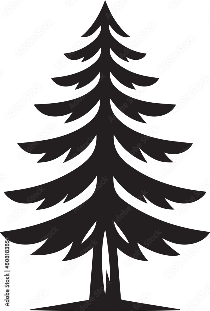 Fototapeta premium Pine Tree Icon