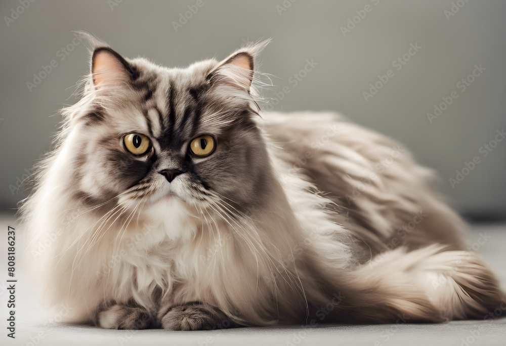 A view of a Persian Cat A view of a Persian Cat