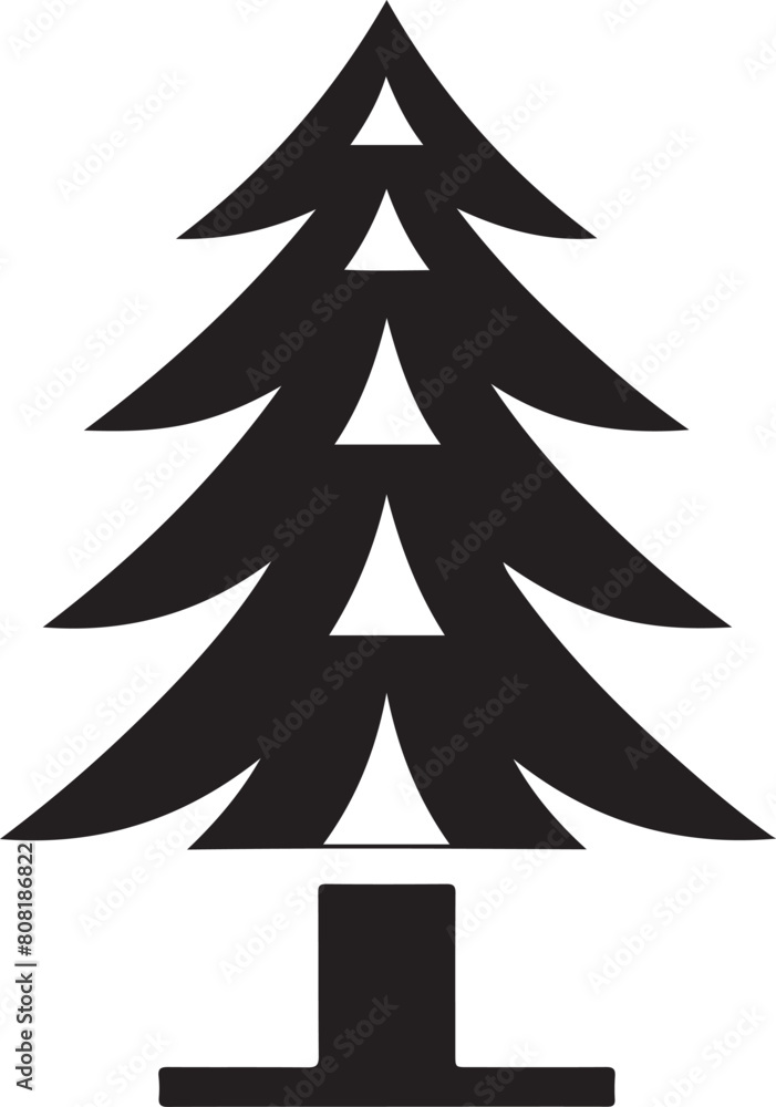 Obraz premium Pine Tree Icon