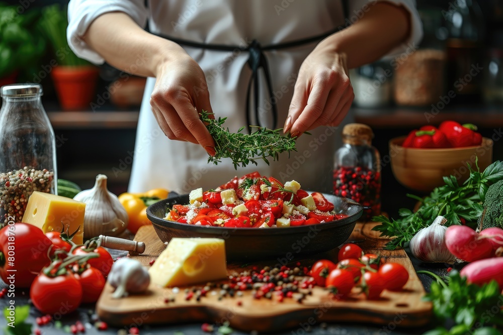 daily activities of cooking food in the kitchen professional advertising food photography