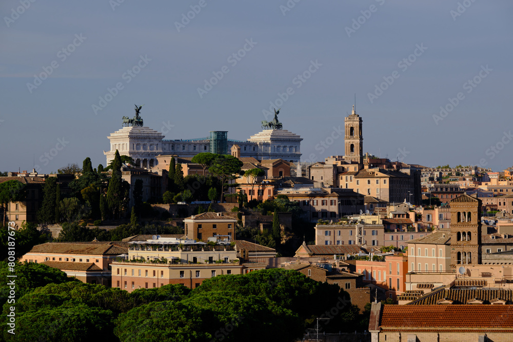 Panorama of Rome from the Aventine Hill