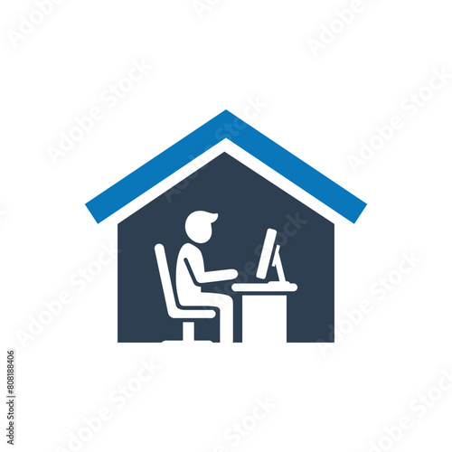 Work From Home Vector Icon