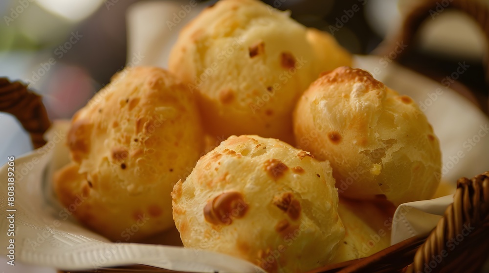 pão de queijo, Crunchy on the outside, soft and cheesy on the inside pão de queijo, Crunchy on the outside, soft and cheesy on the inside