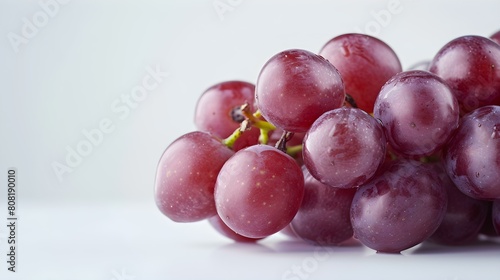 Close up of fresh Grapes on a white Background