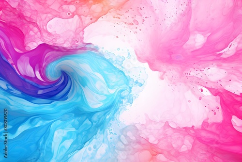 Colorful paint splatter on isolated white background