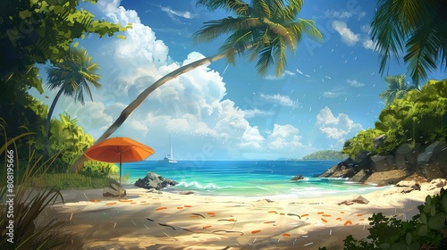 Summer vibe beach wallpaper