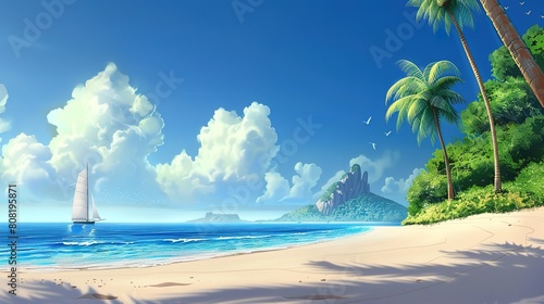 Summer vibe beach wallpaper