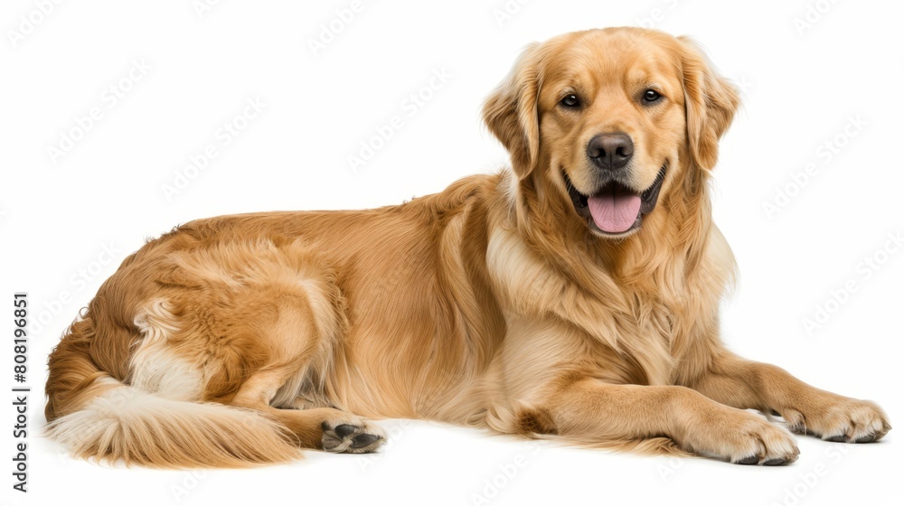 A close-up of a dog lying on a white surface with its tongue extended A close-up of a dog lying on a white surface with its tongue extended