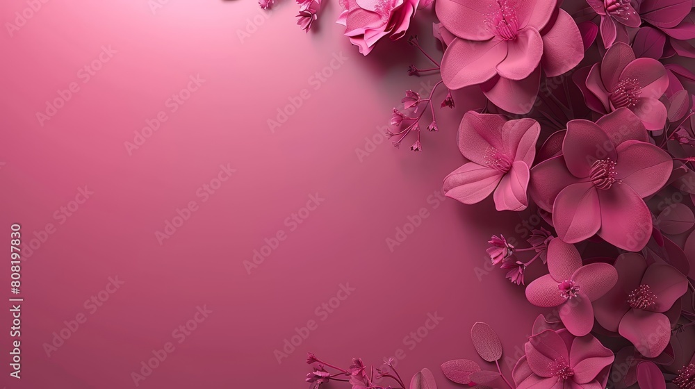   Pink flowers against a pink backdrop Insert text or image here