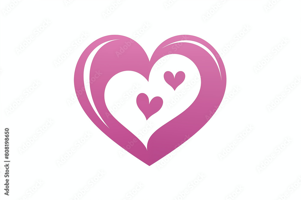 A heart icon as logo for use in maternity and pediatric services