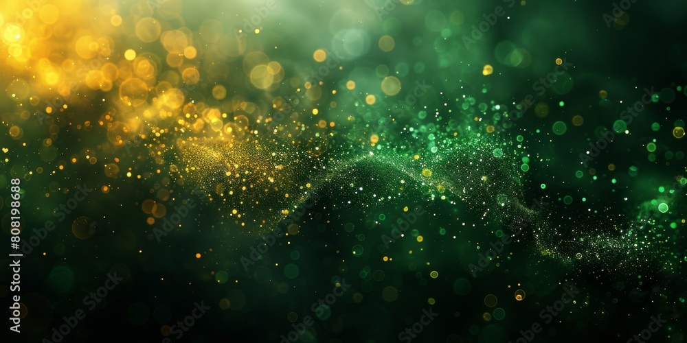 Blurry Green and Yellow Background