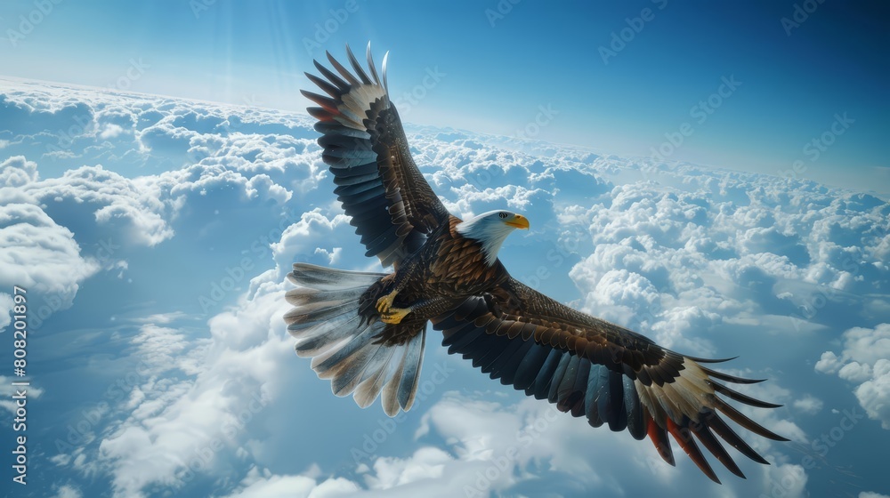 Creative charismatic of a predatory bird Creative charismatic of a predatory bird
