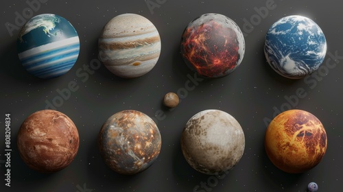 realistic planets of the solar system