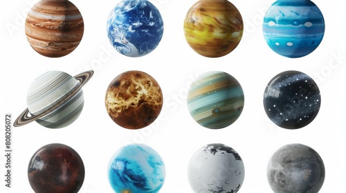 realistic planets of the solar system photo