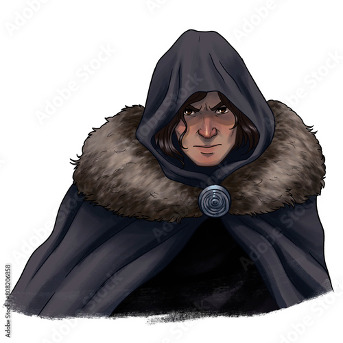 Photos Man in Fur coat and hood