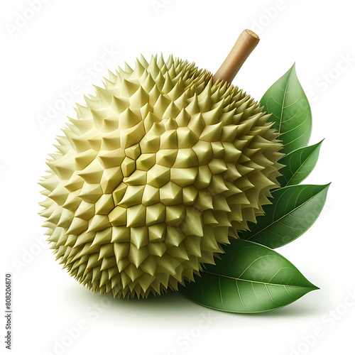 pineapple on a white background. green pineapple. Ananas comosus. Bromeliaceae. pineapple. pineapple fruit. Poales. Ananas.  Full depth of field. Pineapple clipping path. photo