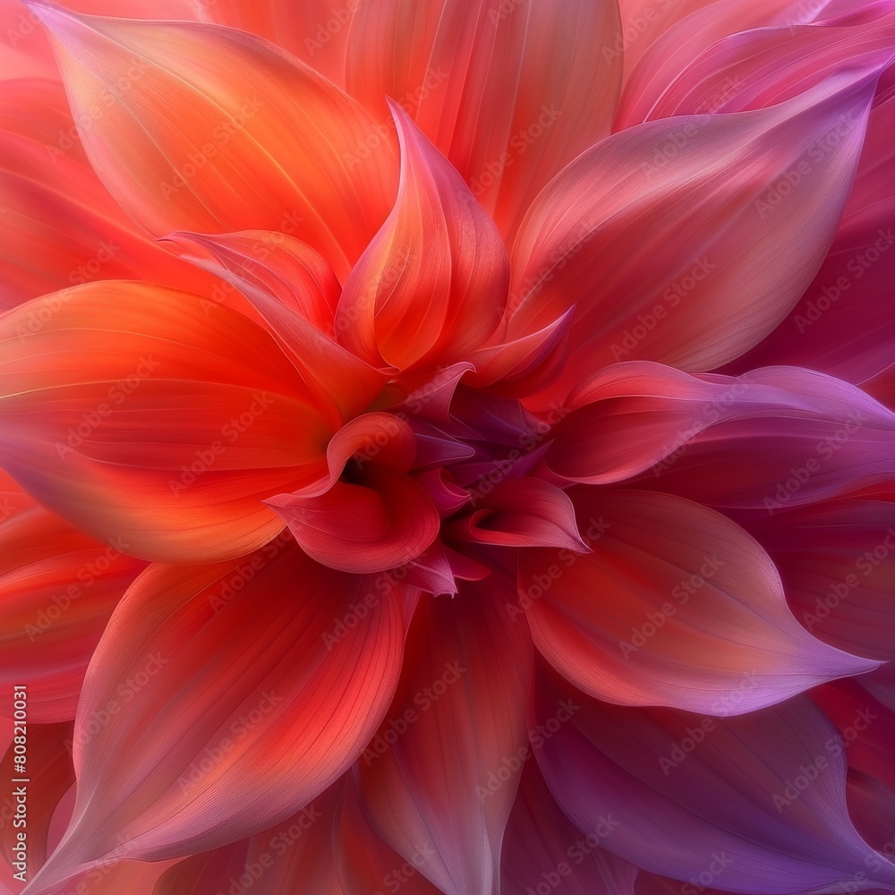 Close Up of a Pink and Orange Flower