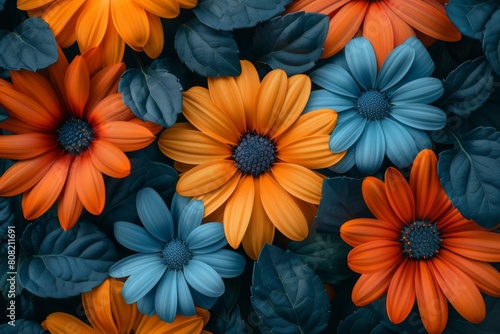 Colorful Flowers Close-Up