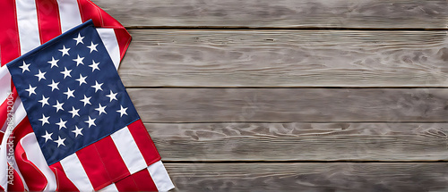 Memorial Day Banner. Premium Holiday Background with copy space.