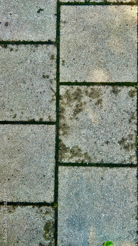 Fototapeta premium stone floor on the sidewalk