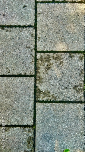 stone floor on the sidewalk