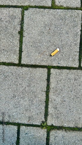 stone floor on the sidewalk