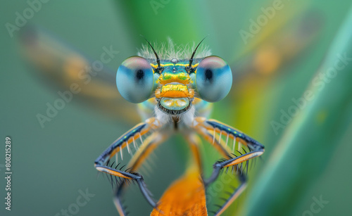 Capturing the complex structure of a dragonfly's eyes.
