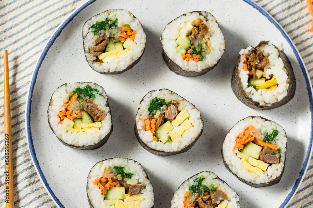 Homemade Korean Kimbap Rolls Homemade Korean Kimbap Rolls