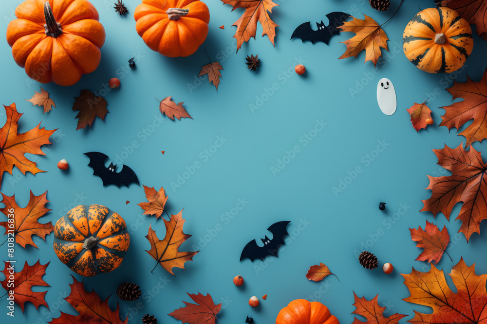 Autumn Studio Arrangement with Halloween Elements Autumn Studio Arrangement with Halloween Elements