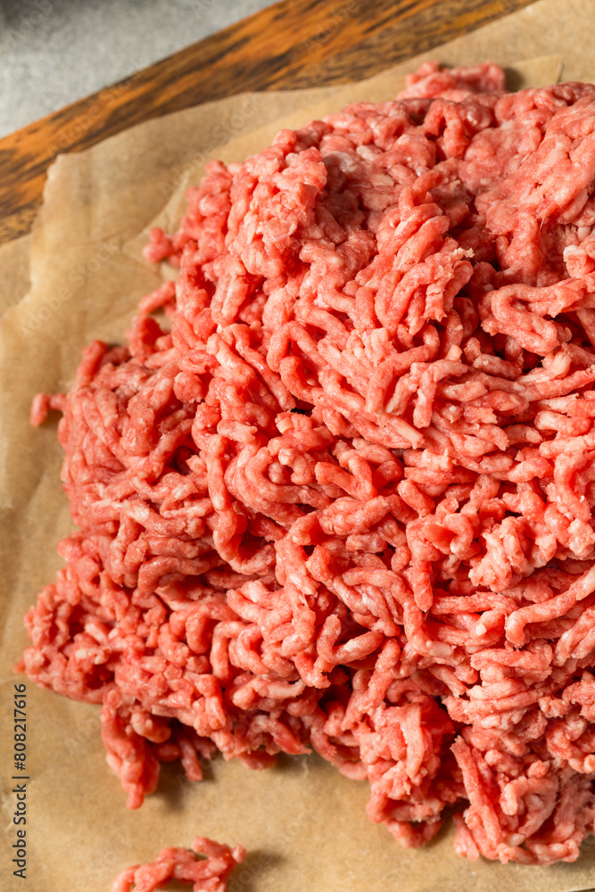 Organic Grass Fed Raw Chuck Ground Beef Organic Grass Fed Raw Chuck Ground Beef