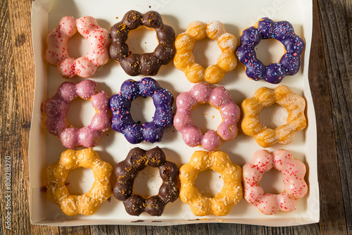 Colorful Homemade Mochi Donuts