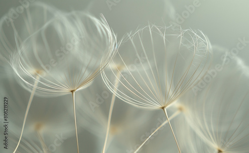 Delicate Dandelion Seed Head Close-Up