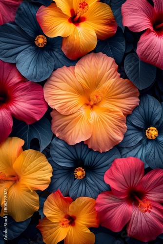 Wallpaper Mural Colorful Flowers Arranged on a Table Torontodigital.ca