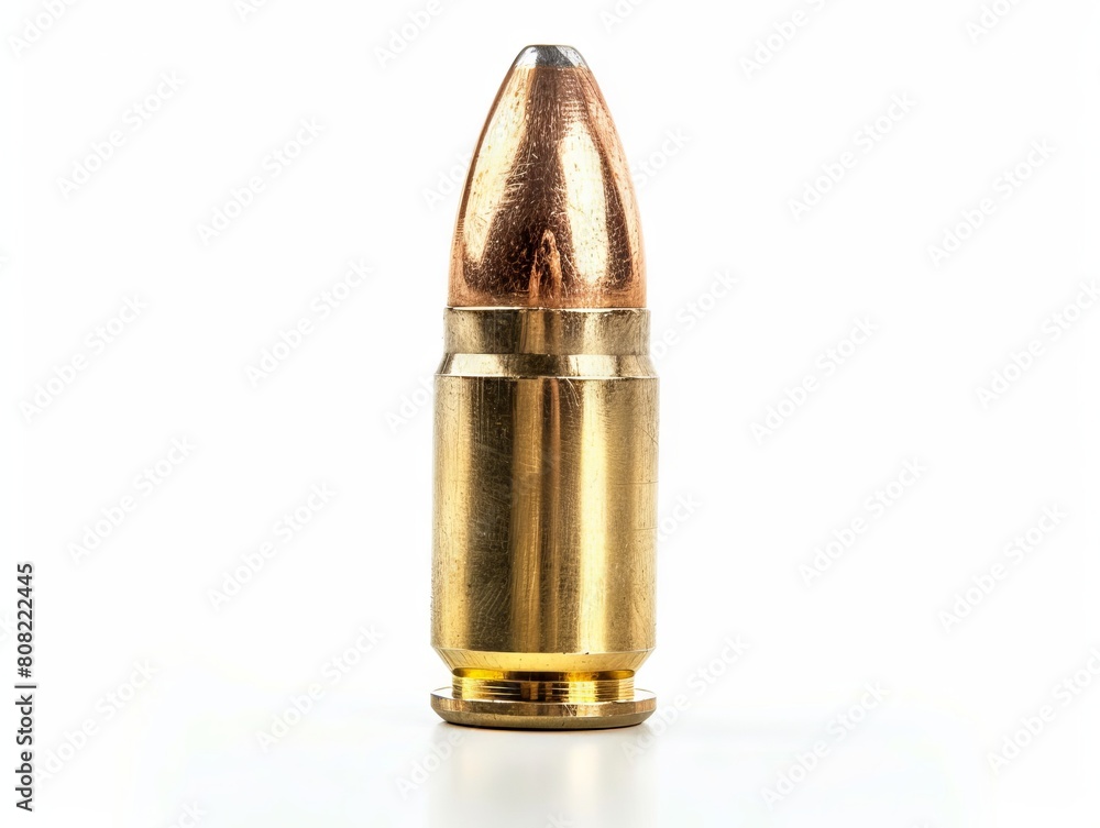 A bullet on a white background. A bullet on a white background.