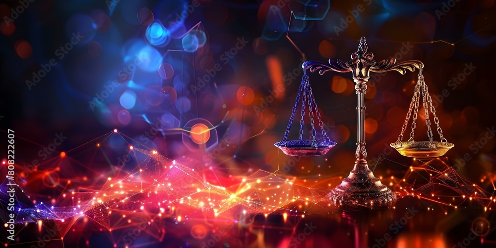 Promoting Fairness and Equality: AI Scales of Justice in a Futuristic ...