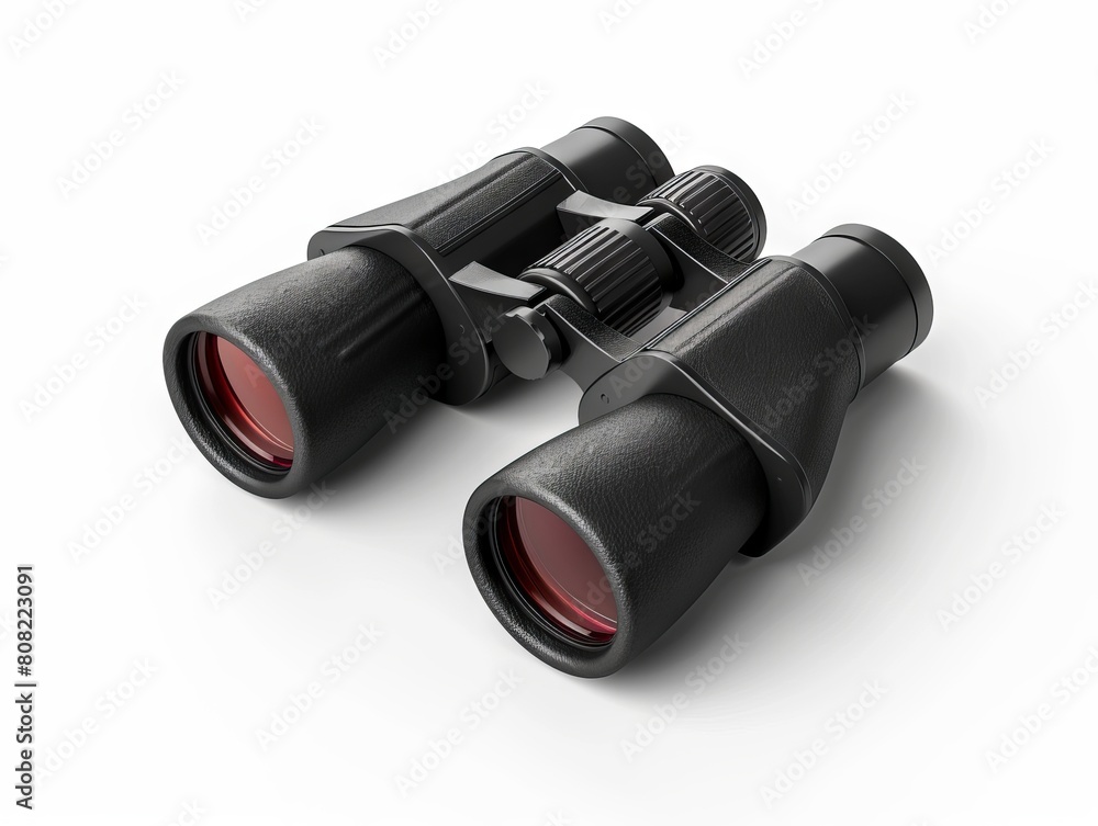Binoculars on a white background. Binoculars on a white background.
