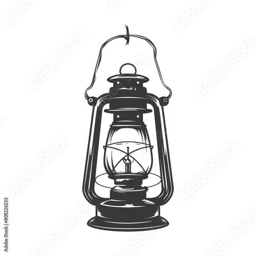 Silhouette Vintage lantern pendant lamp industrial style black color only