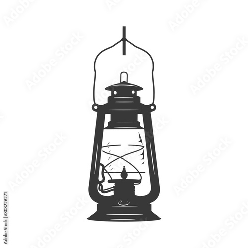 Silhouette Vintage lantern pendant lamp industrial style black color only