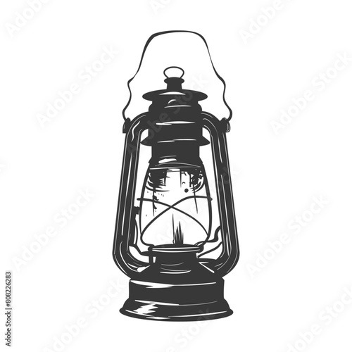 Silhouette Vintage lantern pendant lamp industrial style black color only