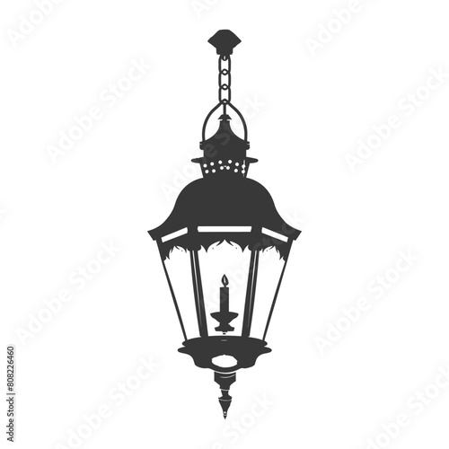 Silhouette Vintage lantern pendant lamp industrial style black color only