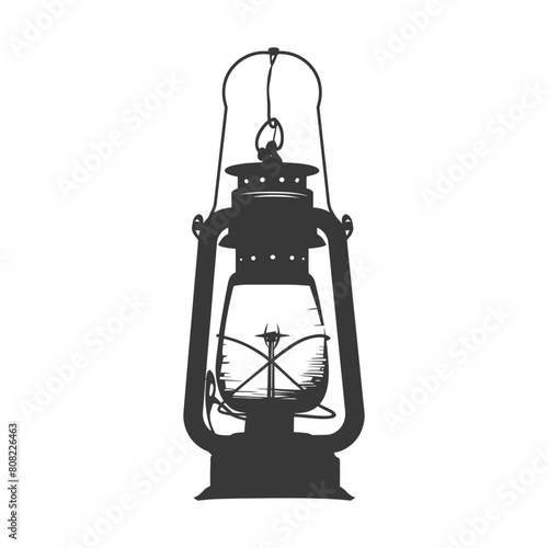 Silhouette Vintage lantern pendant lamp industrial style black color only