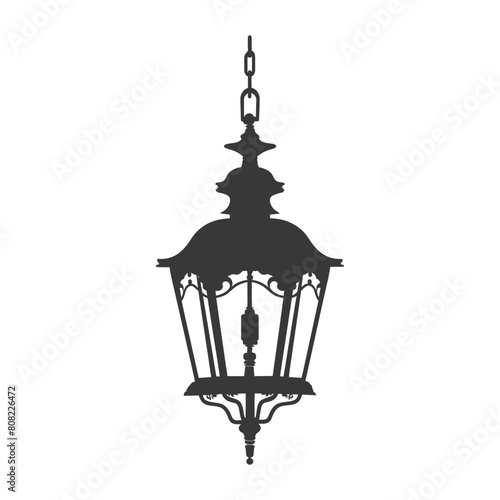 Silhouette Vintage lantern pendant lamp industrial style black color only