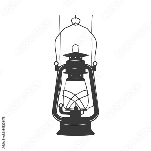 Silhouette Vintage lantern pendant lamp industrial style black color only