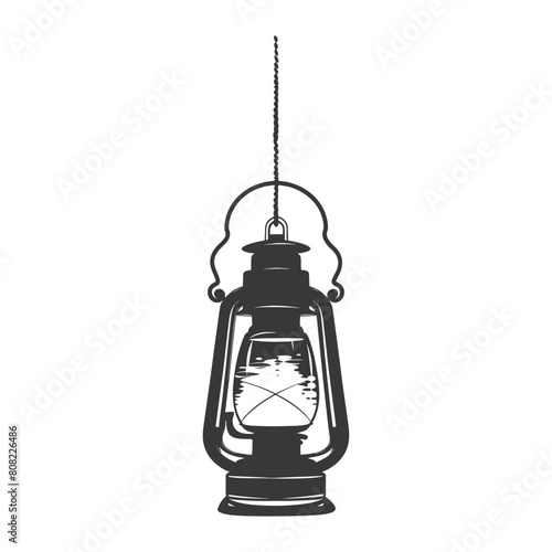 Silhouette Vintage lantern pendant lamp industrial style black color only