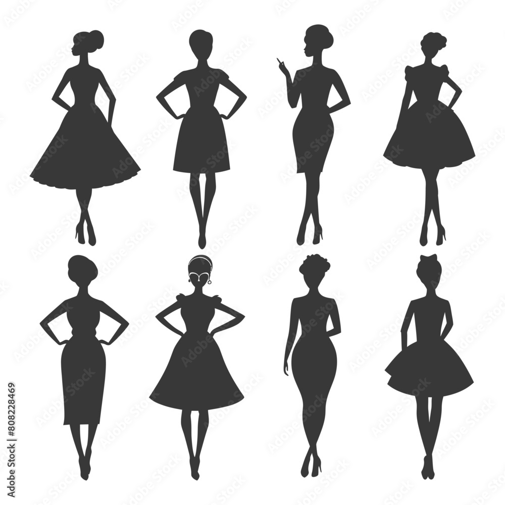 Silhouette women dresses black color only Silhouette women dresses black color only