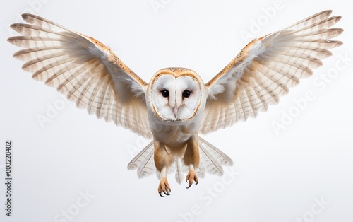 Barn Owl Isolated on Clear Background