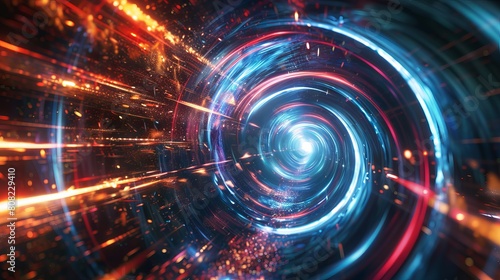 speed wormhole science background