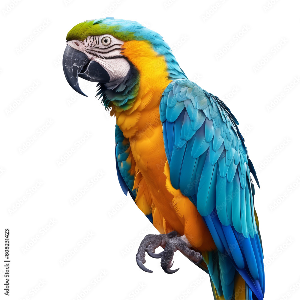 macaw on Transparent Background (2).png