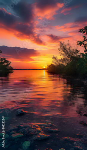 sunset over the sea © Nadine Siegert