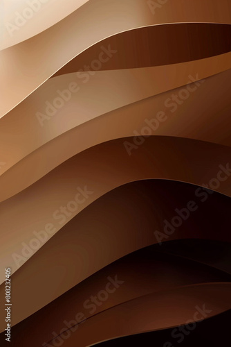 Dynamic abstract background with sharp gradient from chocolate brown to caf?(C) au lait